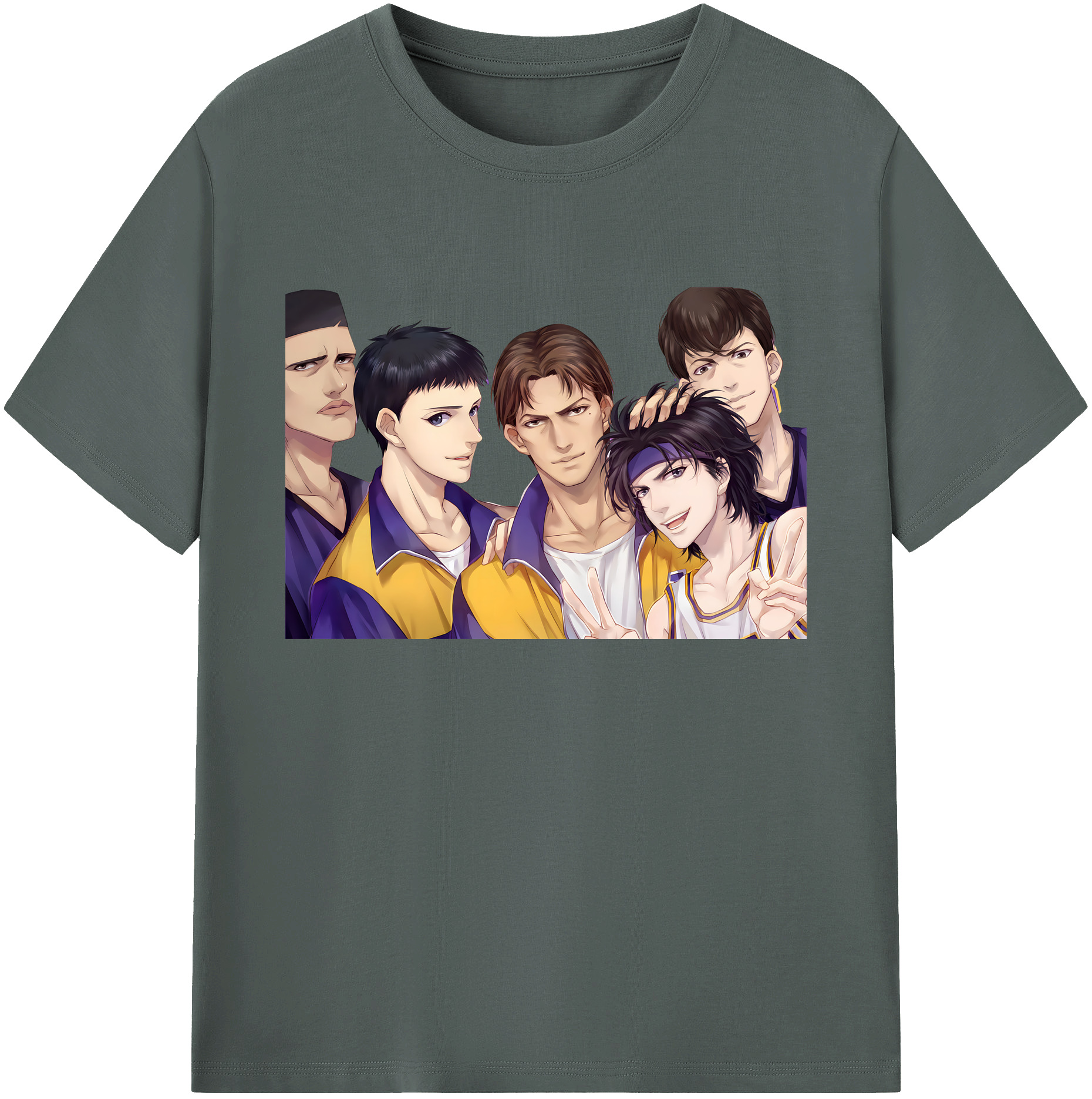 （画像用） SLAM DUNK／スラムダンク 綿100％ メンズ半袖Tシャツ｜肌触りやわらか＆通気性